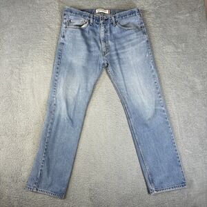 Vintage Levis 505 Jeans Mens 36x30 Blue Denim Pants Light Faded Wallet Retro Y2K
